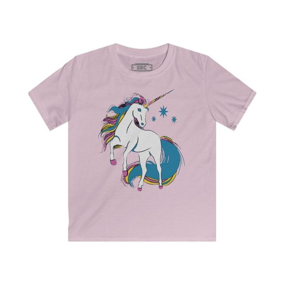 SBC Kids Unicorn Magic Short Sleeve Pink Tee - Picture 1 of 10